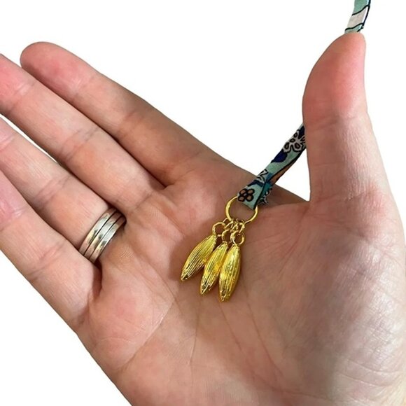 Trina Turk dress Women's XS blue green patterned mini low V neck open back - Picture 4 of 8